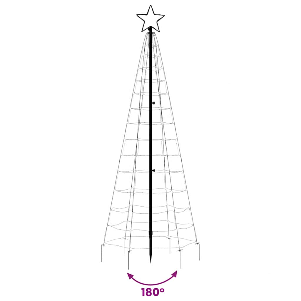 LED božićno drvce sa šiljcima 220 LED hladno bijelo 180 cm