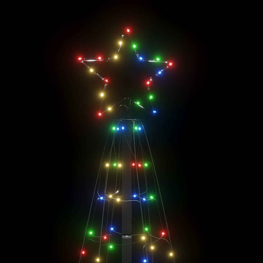 LED božićno drvce sa šiljcima 220 LED šarenih 180 cm