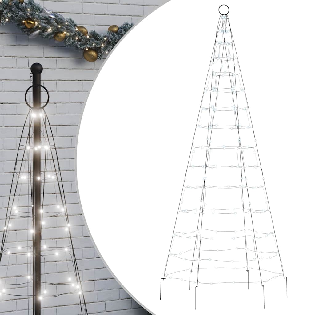 LED božićno drvce 200 LED hladno bijelo 180 cm