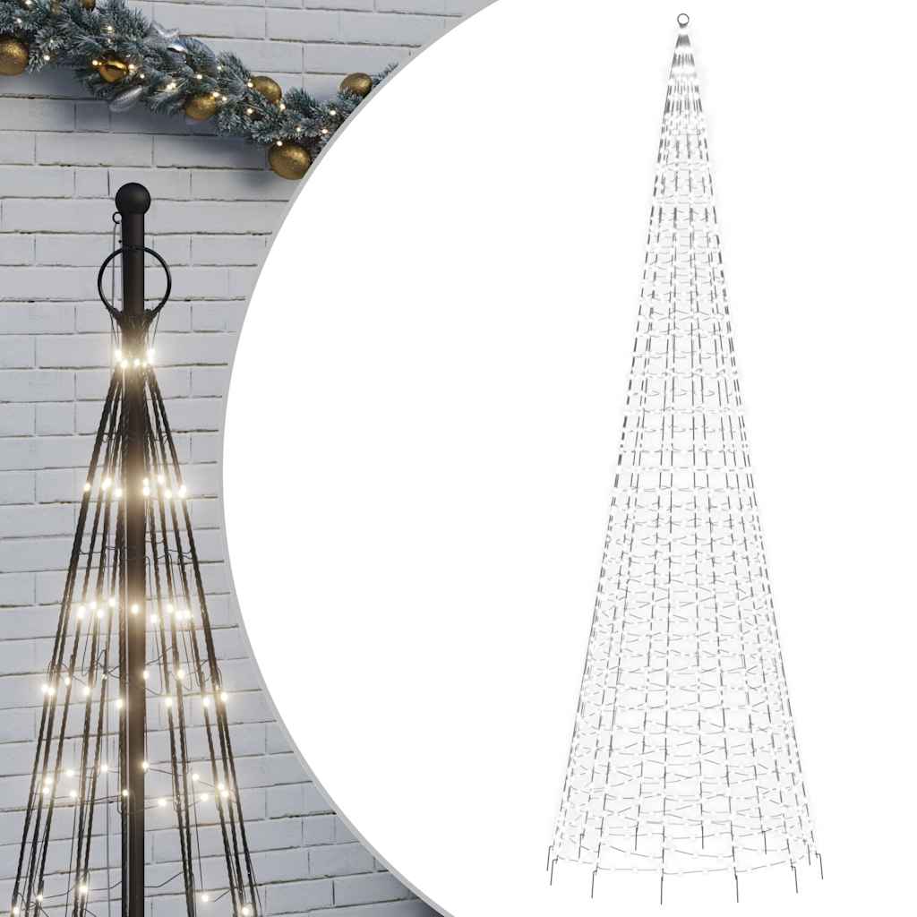 LED božićno drvce 1534 LED hladno bijelo 500cm