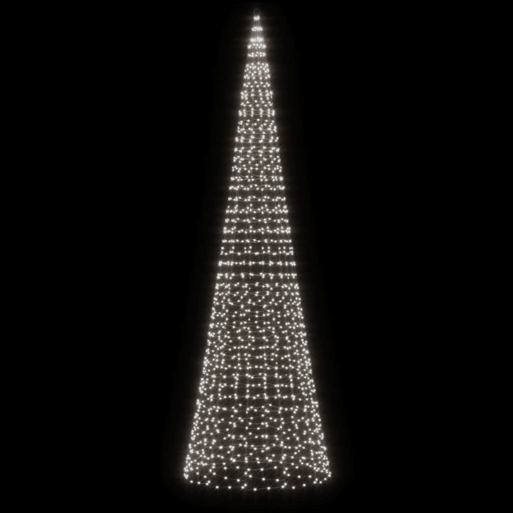 LED božićno drvce 1534 LED hladno bijelo 500cm