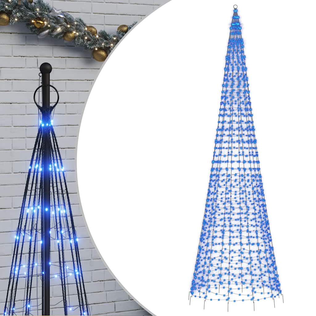 LED božićno drvce 1534 LED plavo 500 cm