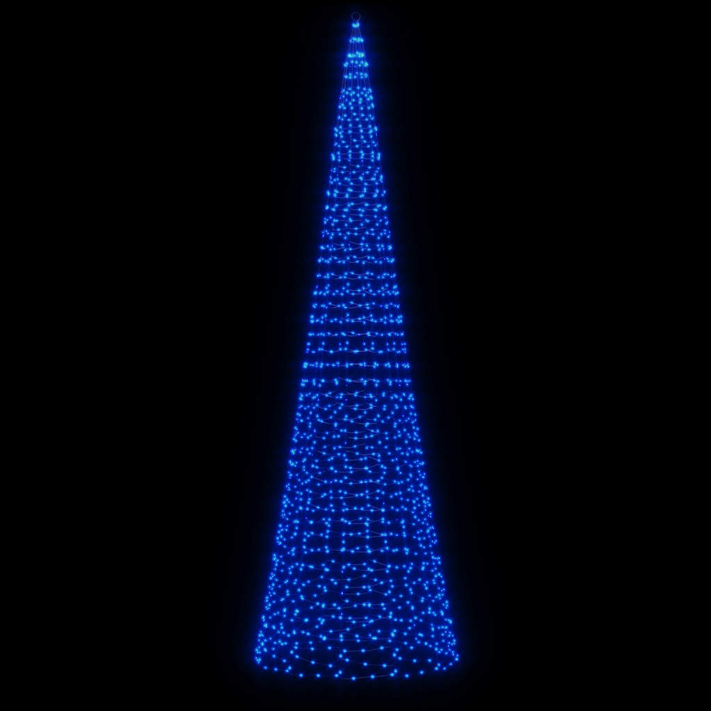 LED božićno drvce 1534 LED plavo 500 cm