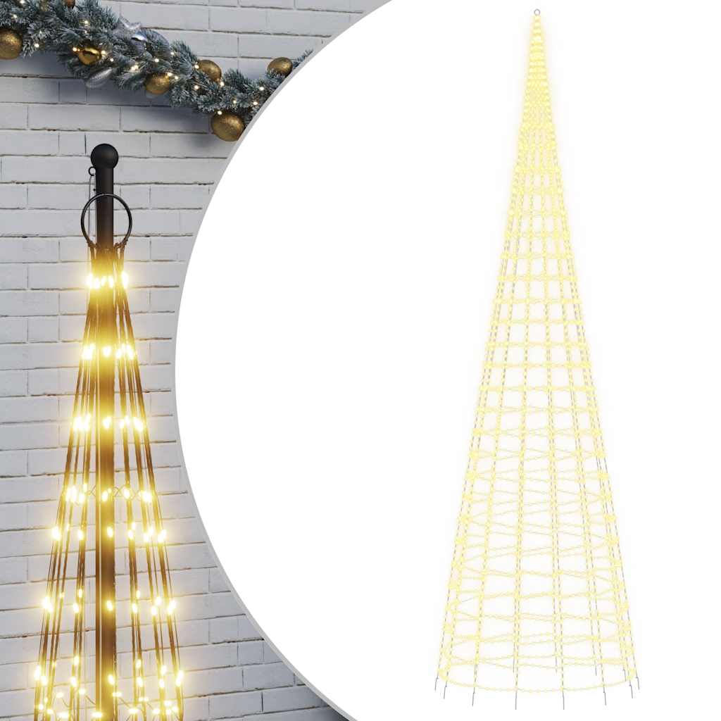 LED božićno drvce 3000 LED toplo bijelo 800 cm