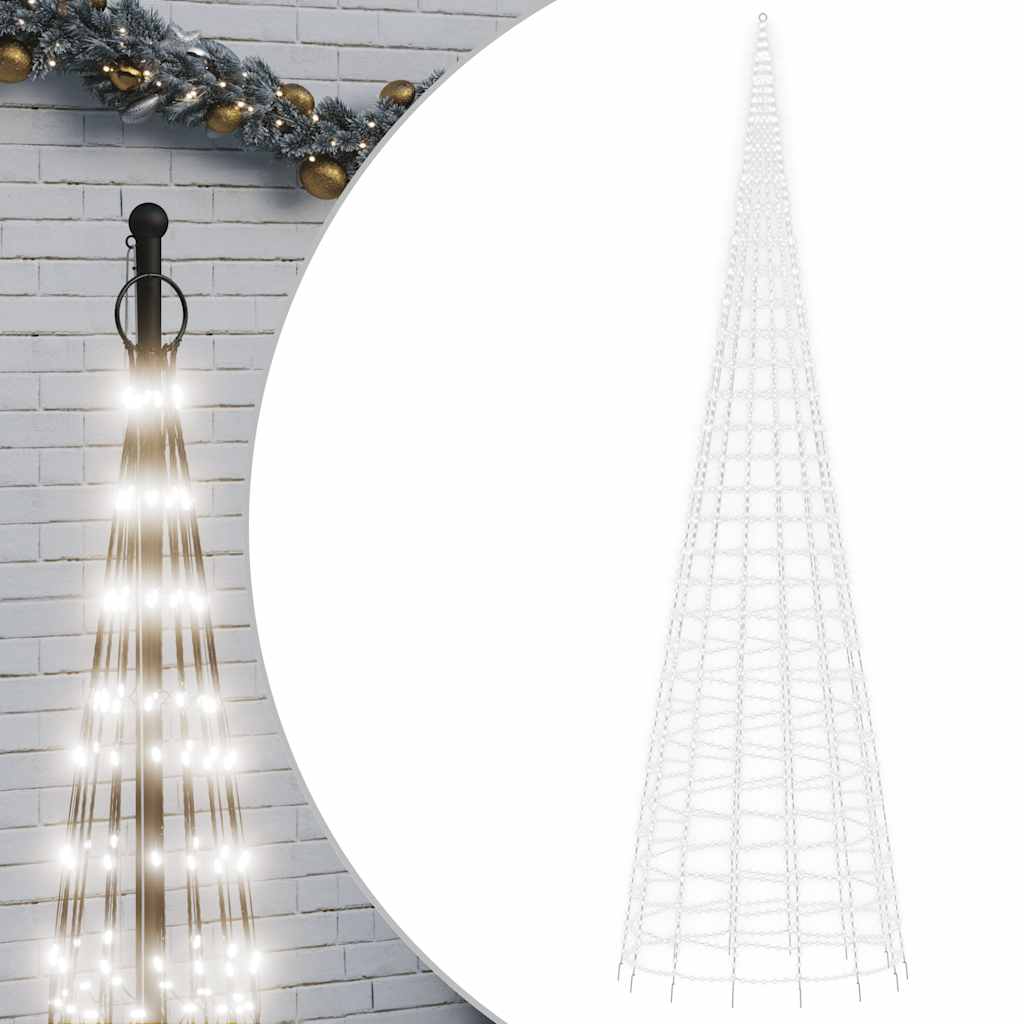 LED božićno drvce 3000 LED hladno bijelo 800cm
