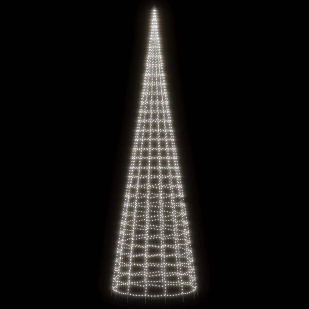 LED božićno drvce 3000 LED hladno bijelo 800cm