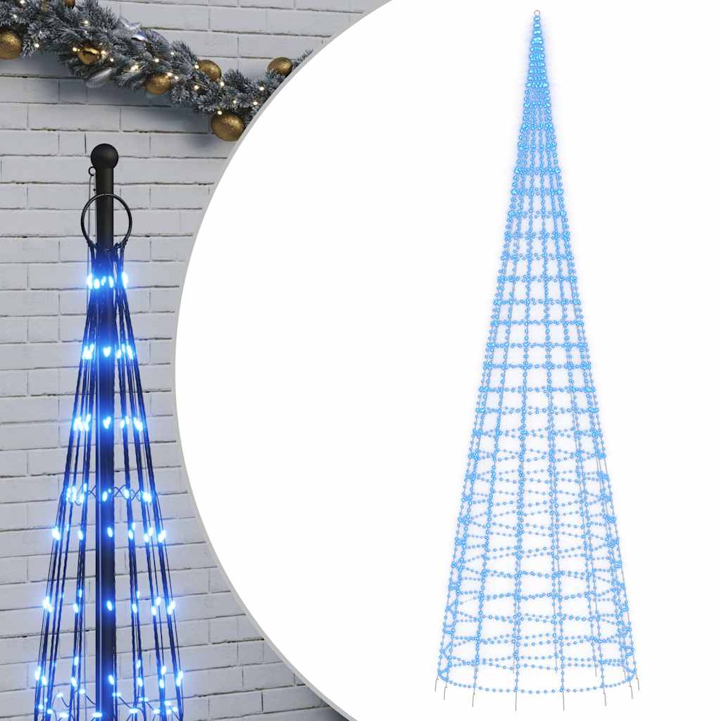 LED božićno drvce 3000 LED plavo 800 cm