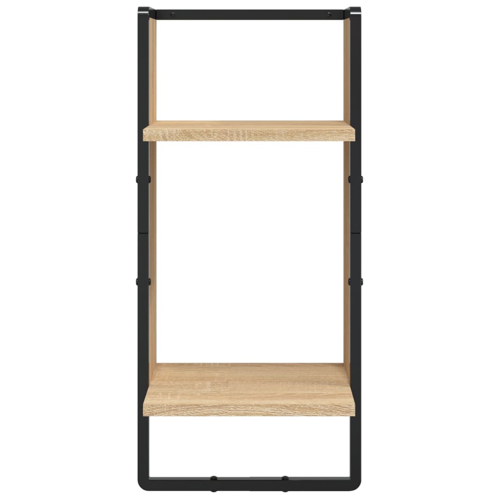 4-dijelni set zidnih polica boja hrasta konstruirano drvo