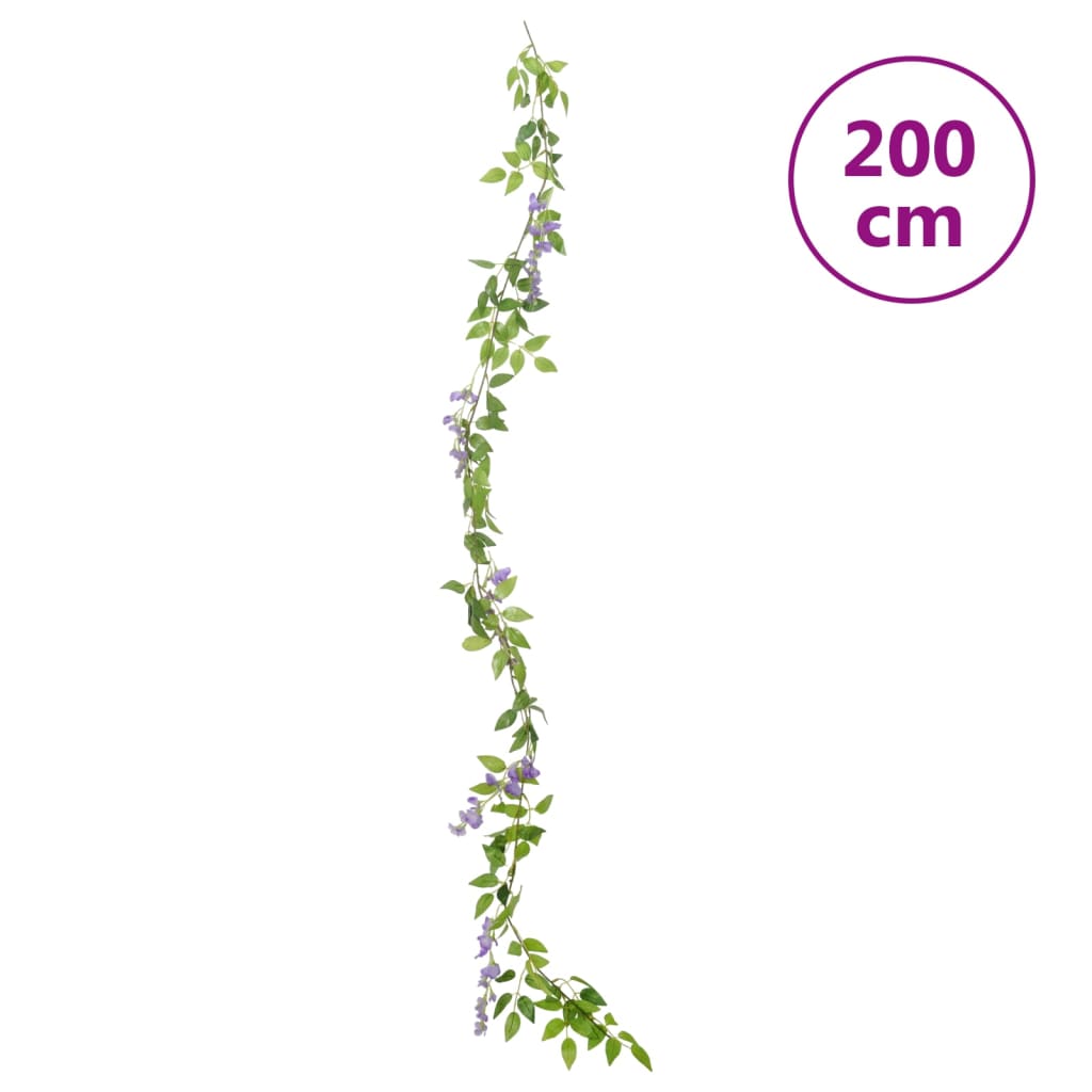 Cvjetni vijenci 6 kom ljubičasti 200 cm