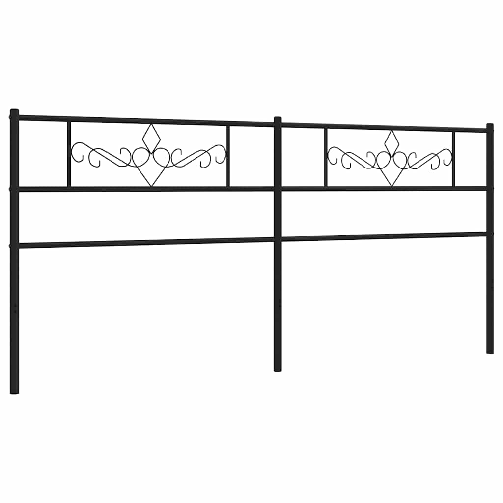 Metalno zamjensko uzglavlje crno 193 cm