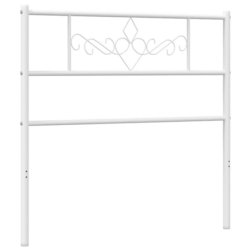 Metalno zamjensko uzglavlje bijelo 107 cm