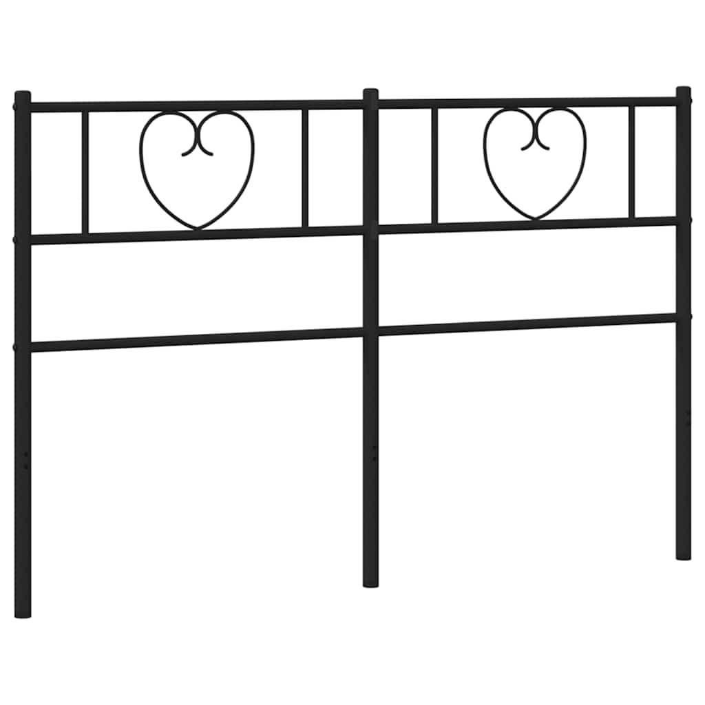 Metalno zamjensko uzglavlje crno 120 cm