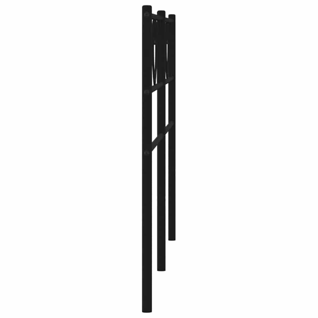 Metalno zamjensko uzglavlje crno 180 cm