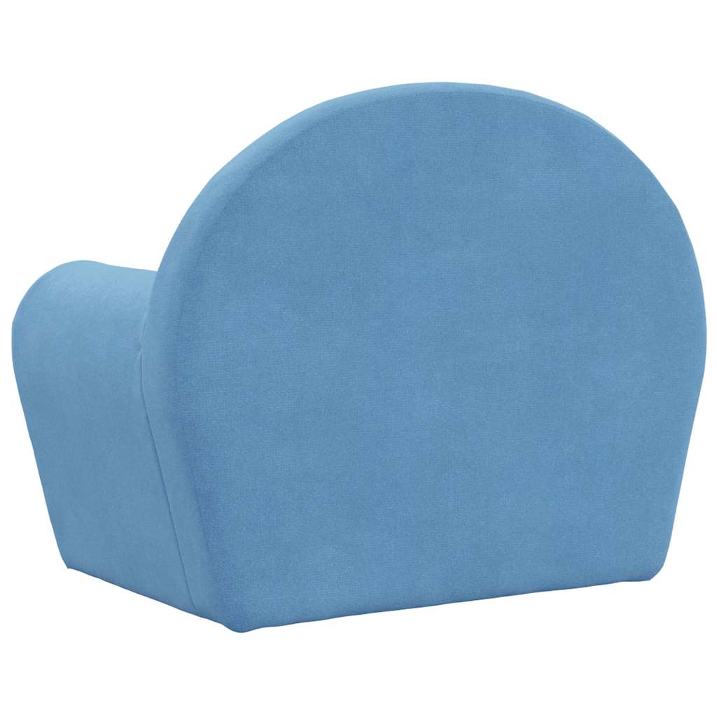 Dječja sofa plava mekana plišana