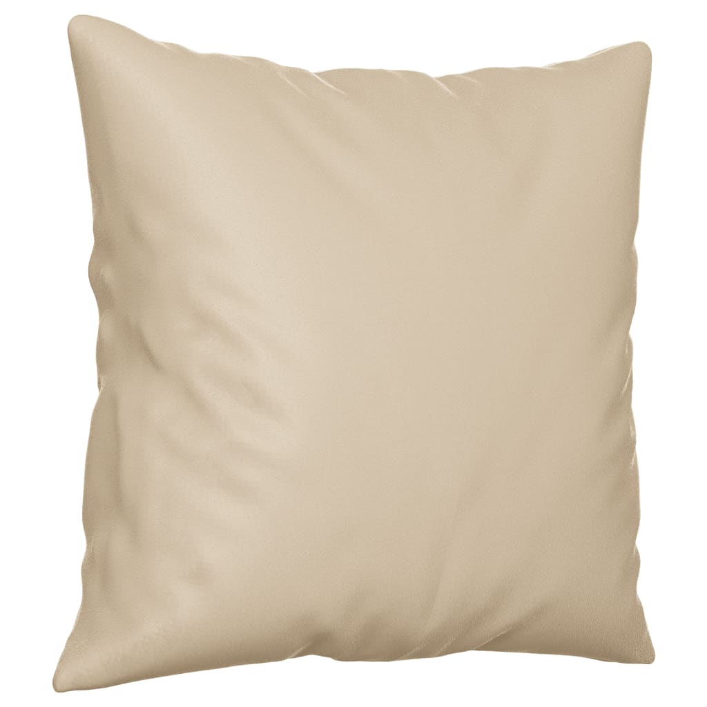 Dvosjed s jastucima krem 120 cm od mikrovlakana