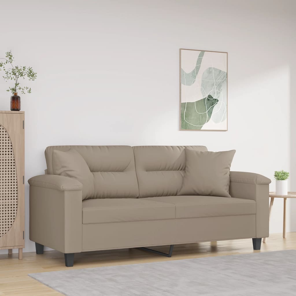 Dvosjed s jastucima od mikrovlakana