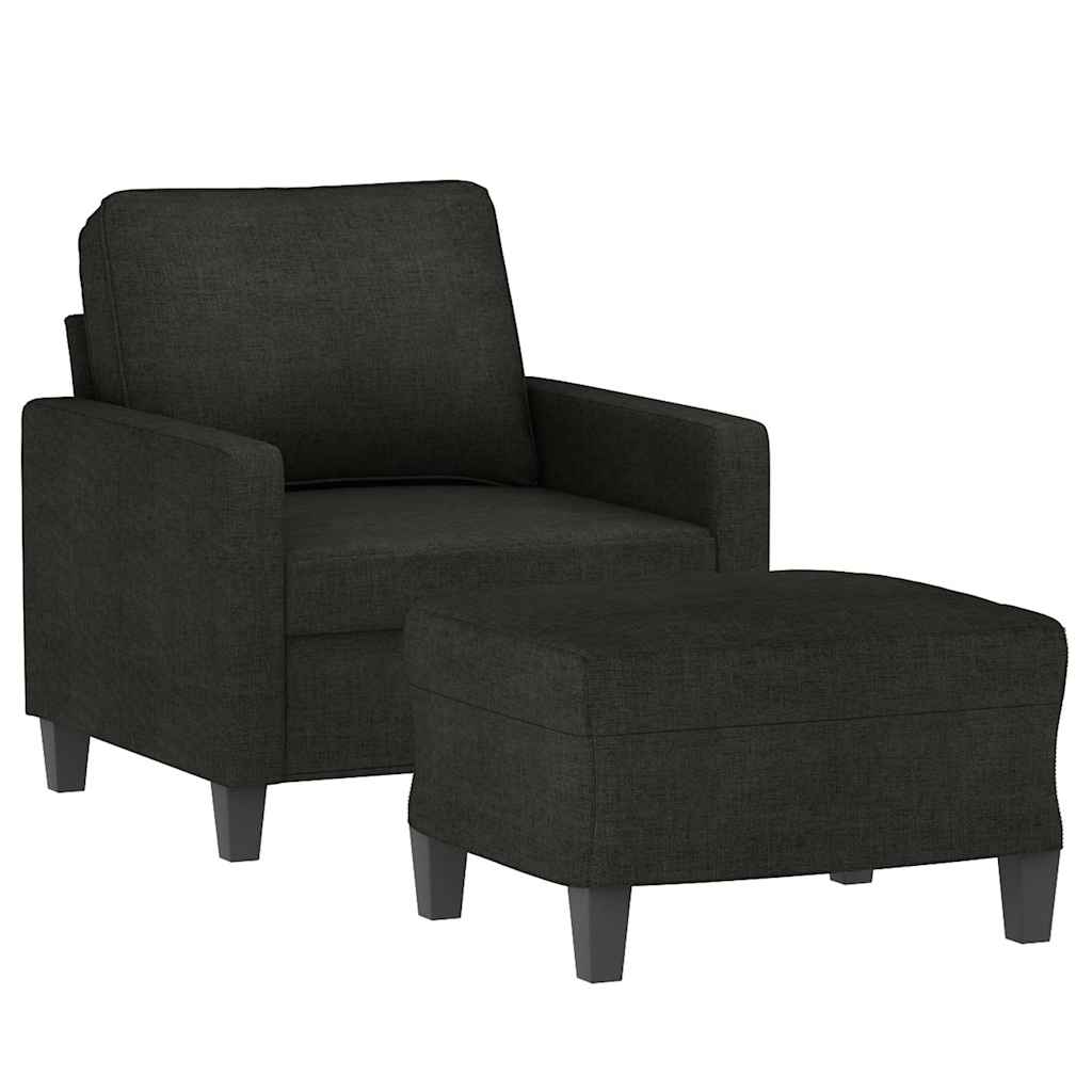 Fotelja s tabureom crvena boja vina 60 cm od tkanine