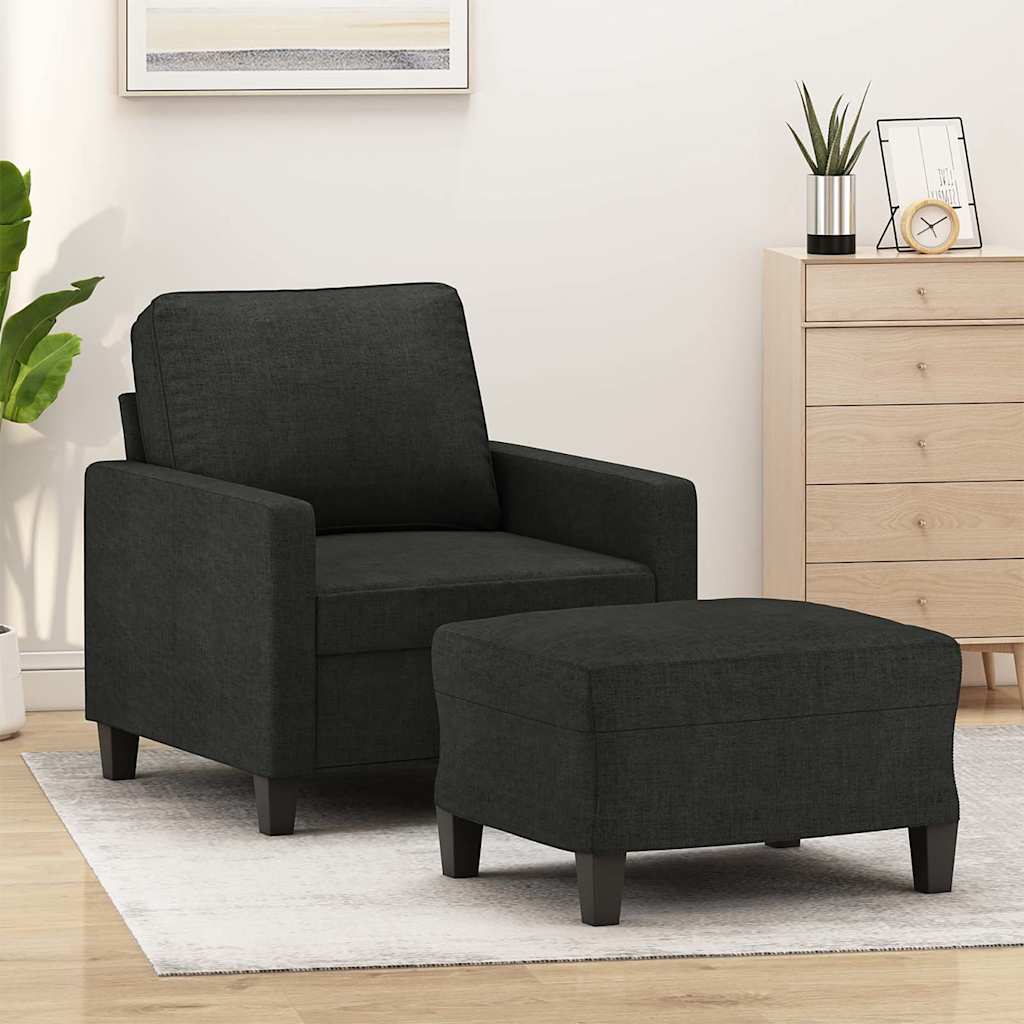 Fotelja s tabureom crvena boja vina 60 cm od tkanine