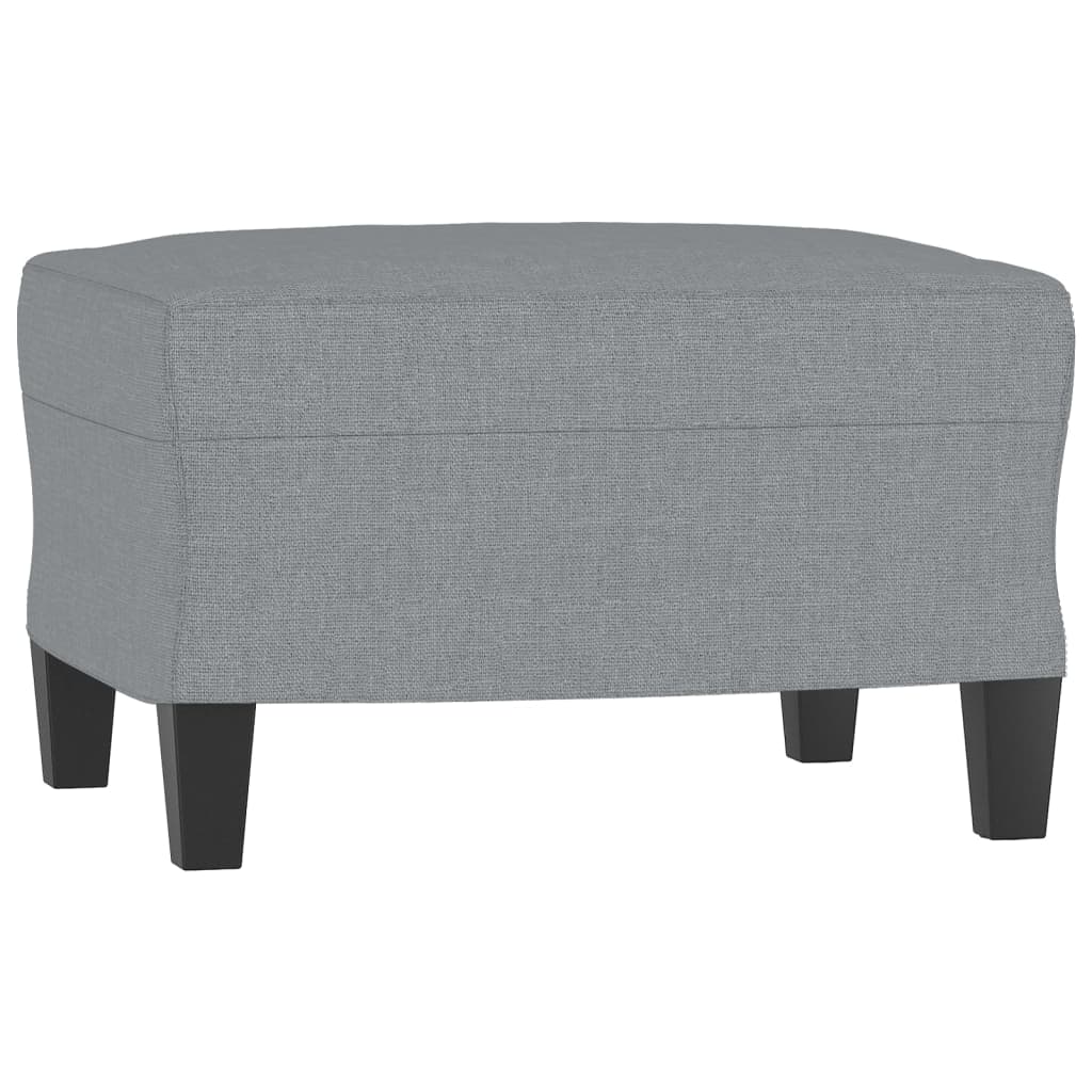 Trosjed s tabureom svjetlosivi 180 cm od tkanine