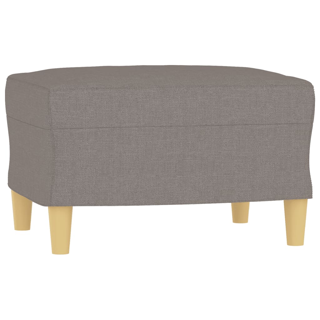 4-dijelni set sofa s jastucima smeđesivi od tkanine
