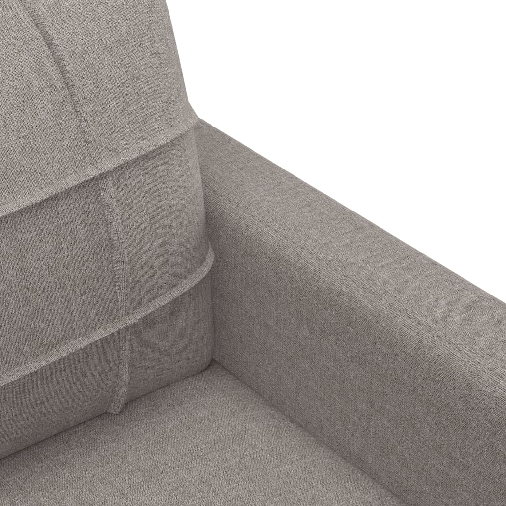 4-dijelni set sofa s jastucima smeđesivi od tkanine
