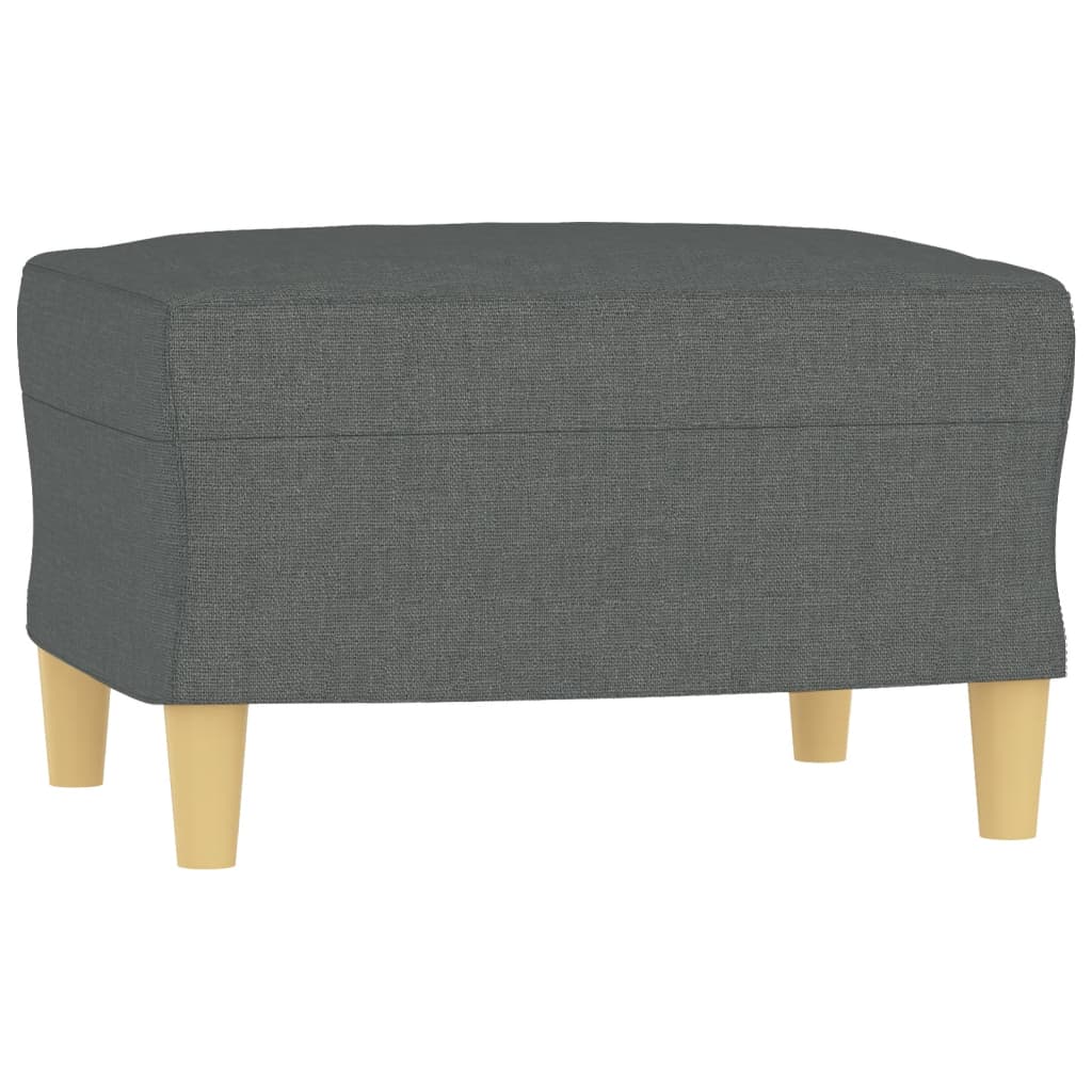 3-dijelni set sofa s jastucima tamnosivi od tkanine