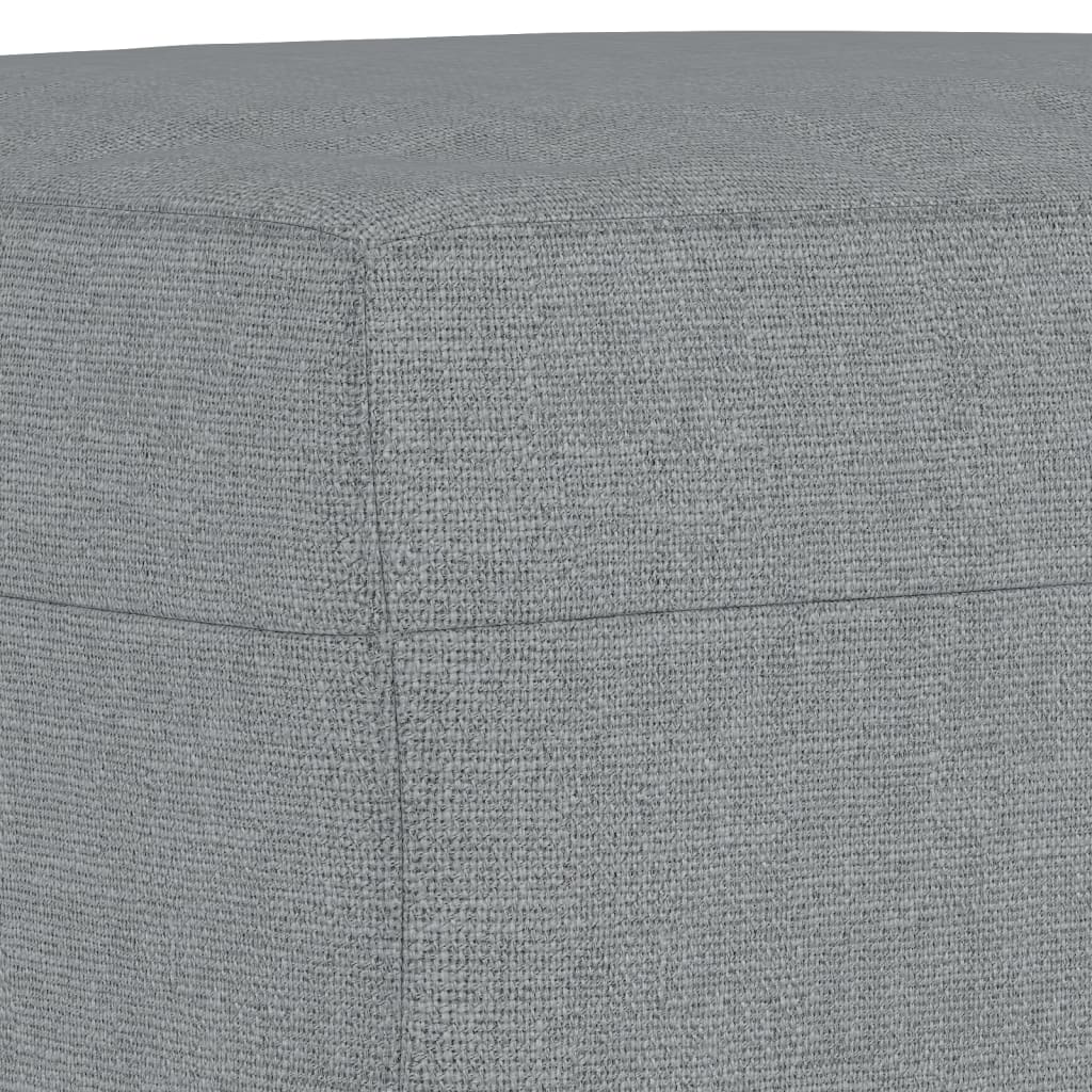 3-dijelni set sofa s jastucima svjetlosivi od tkanine