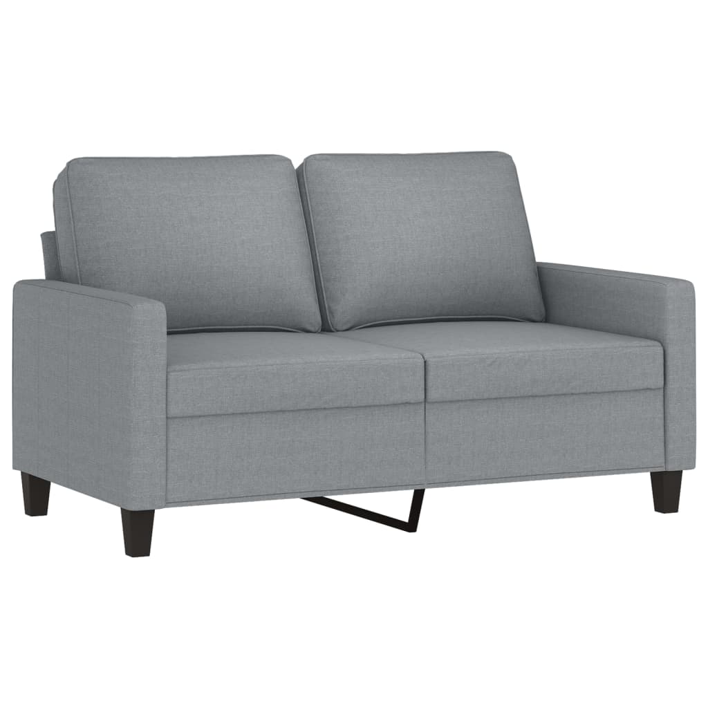 4-dijelni set sofa s jastucima svjetlosivi od tkanine Siva