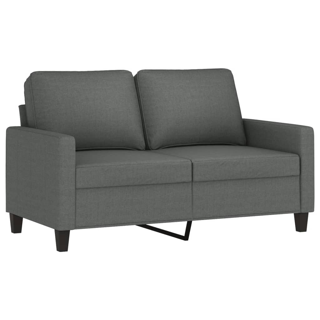 4-dijelni set sofa s jastucima tamnosivi od tkanine