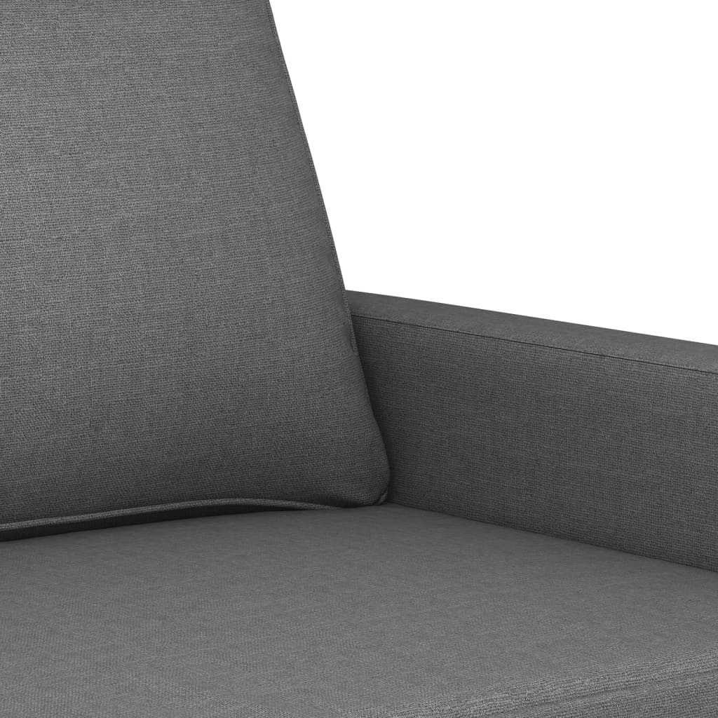 4-dijelni set sofa s jastucima tamnosivi od tkanine