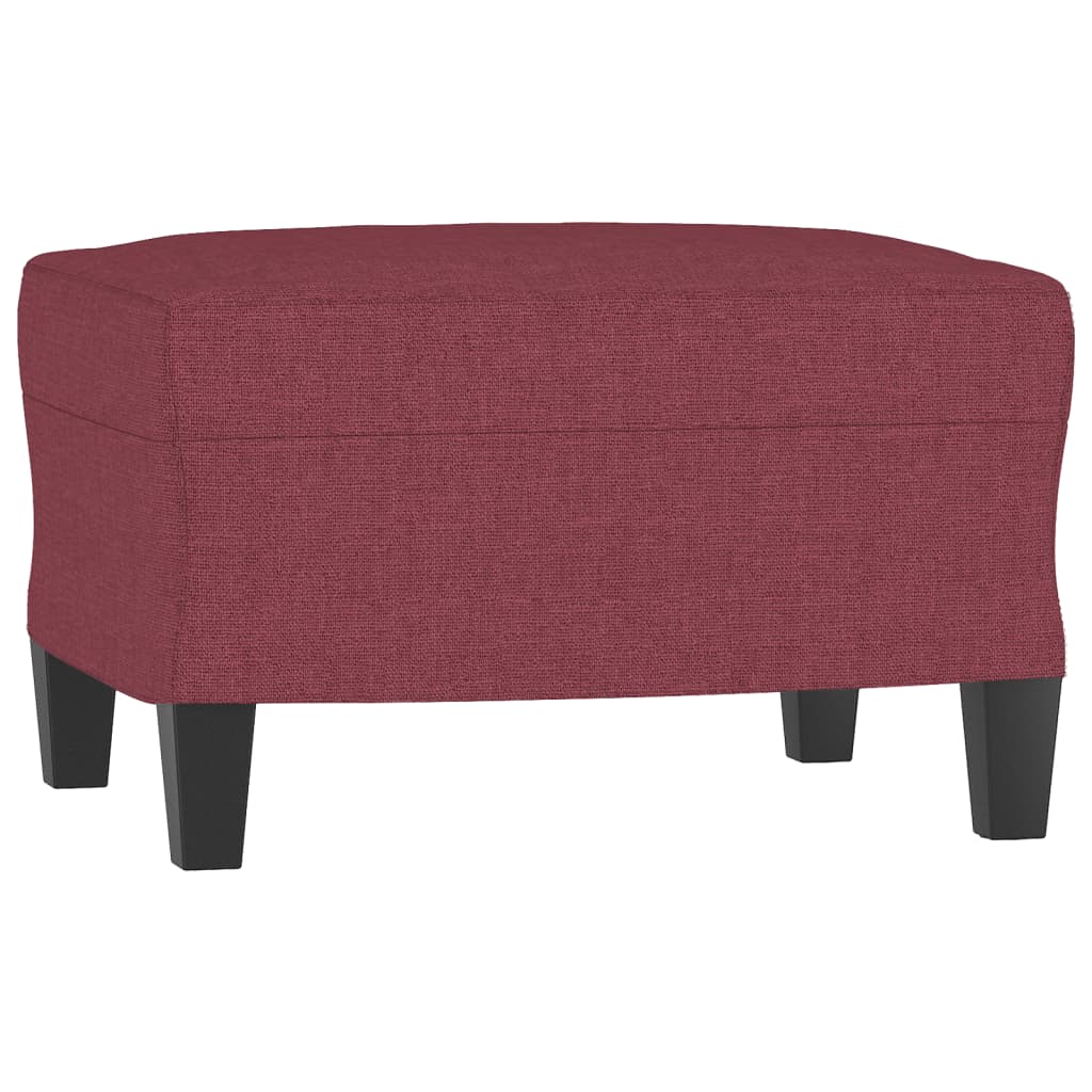 4-dijelni set sofa s jastucima crvena boja vina od tkanine