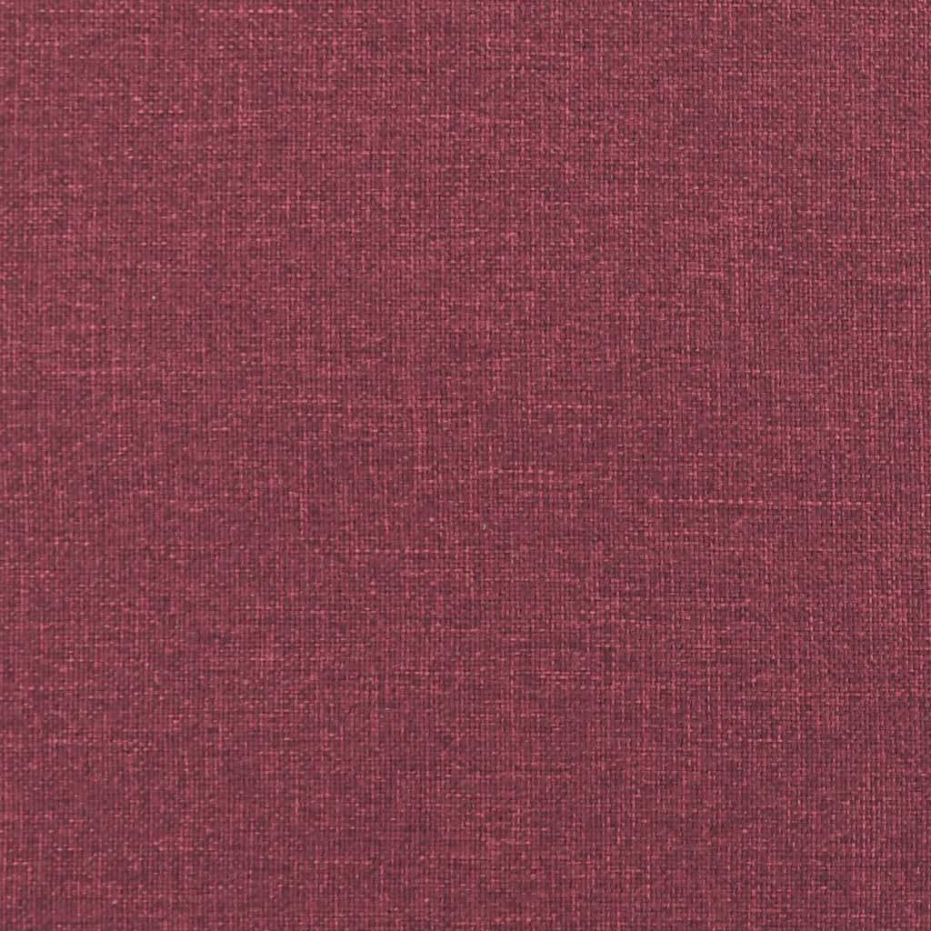 4-dijelni set sofa s jastucima crvena boja vina od tkanine