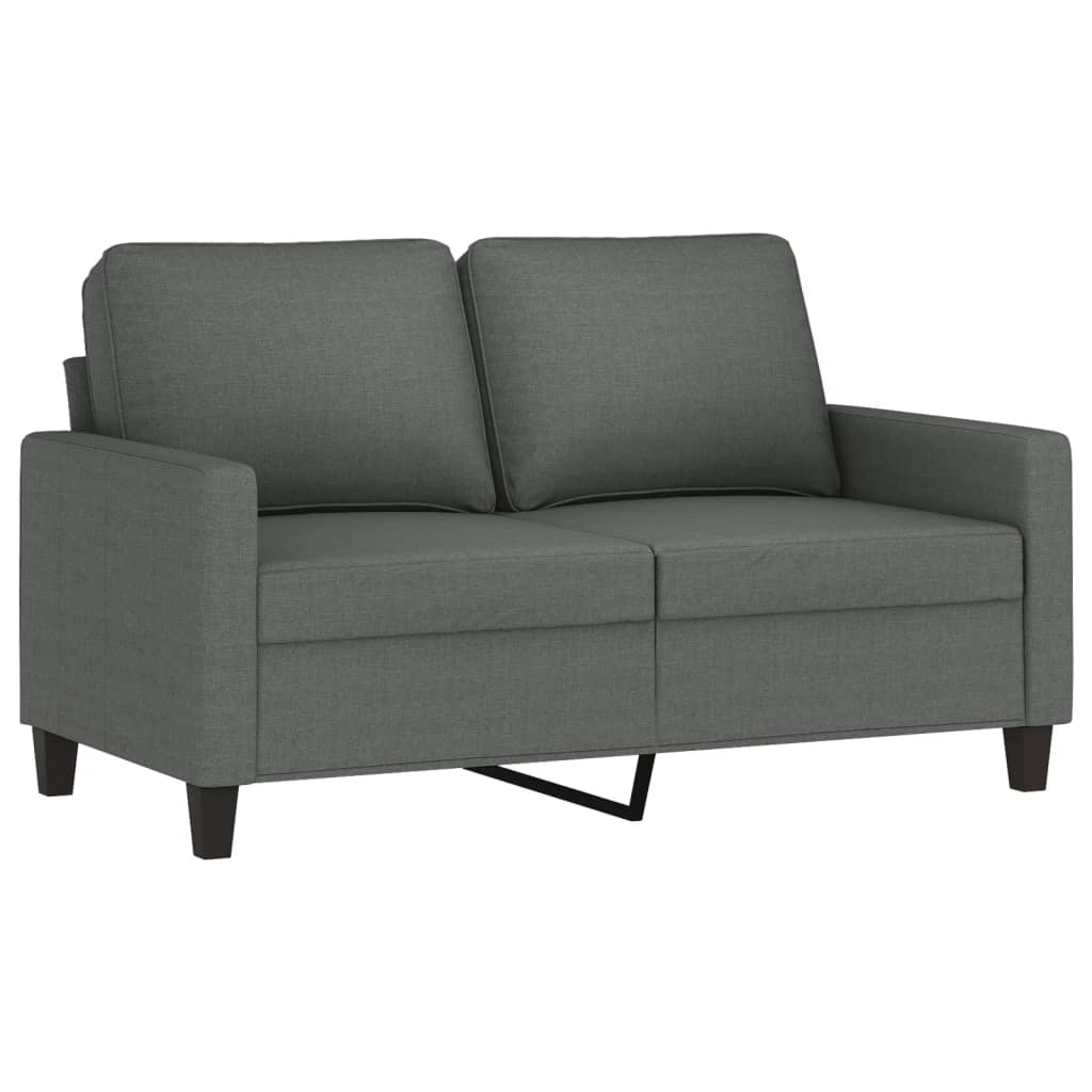 3-dijelni set sofa s jastucima tamnosivi od tkanine
