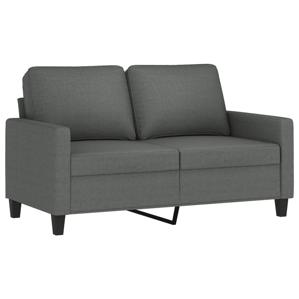 2-dijelni set sofa s jastucima tamnosivi od tkanine