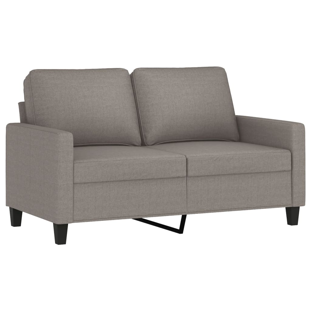 3-dijelni set sofa s jastucima smeđesivi od tkanine