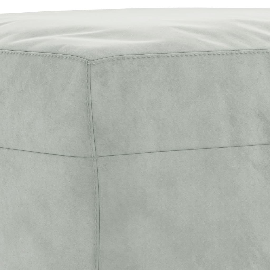 3-dijelni set sofa s jastucima svjetlosivi baršunasti