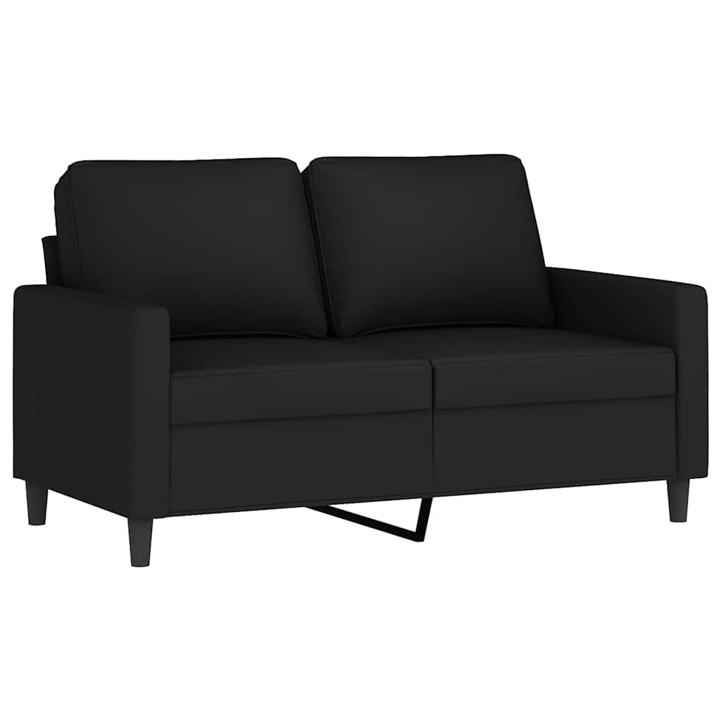 3-dijelni set sofa s jastucima crni baršunasti