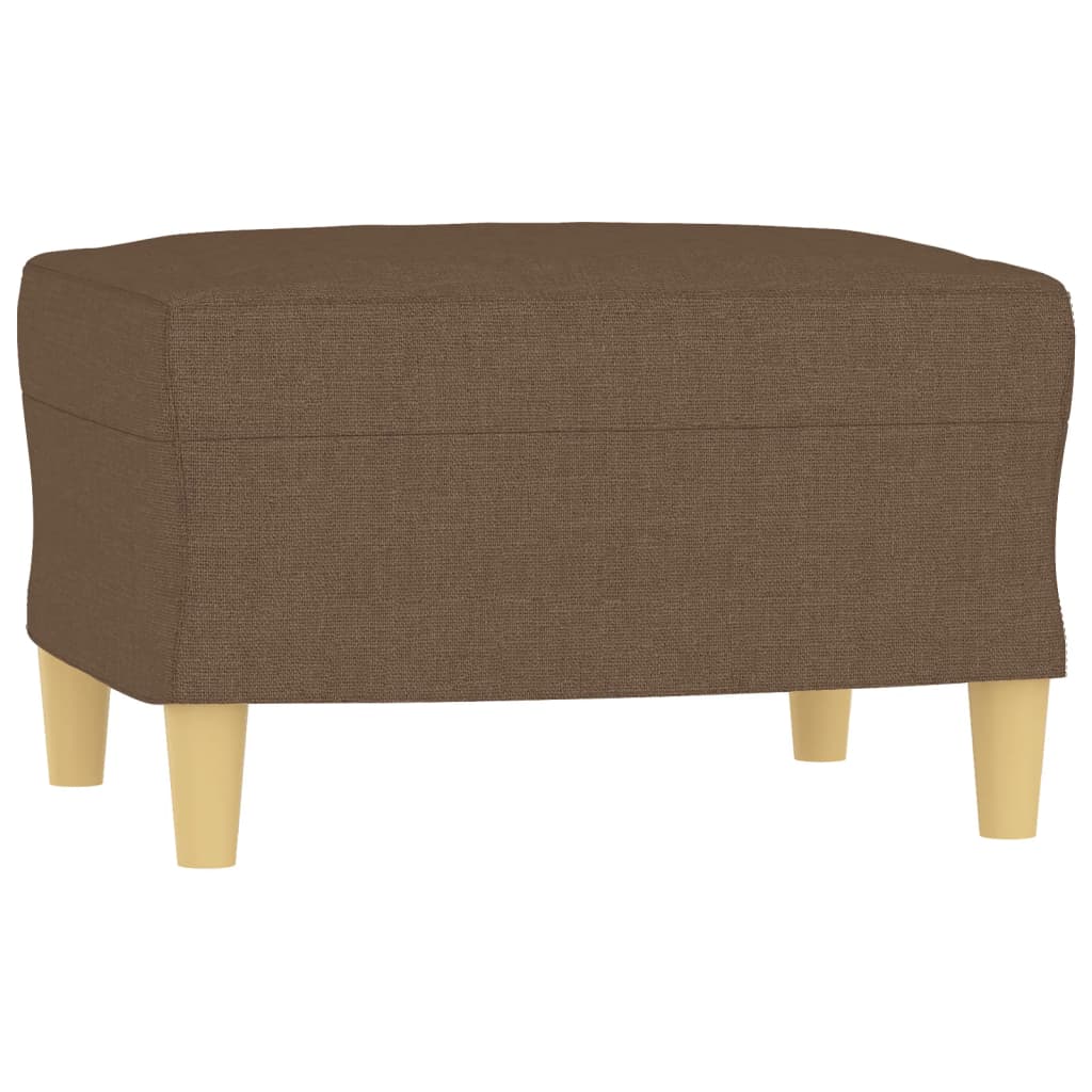4-dijelni set sofa s jastucima smeđi od tkanine
