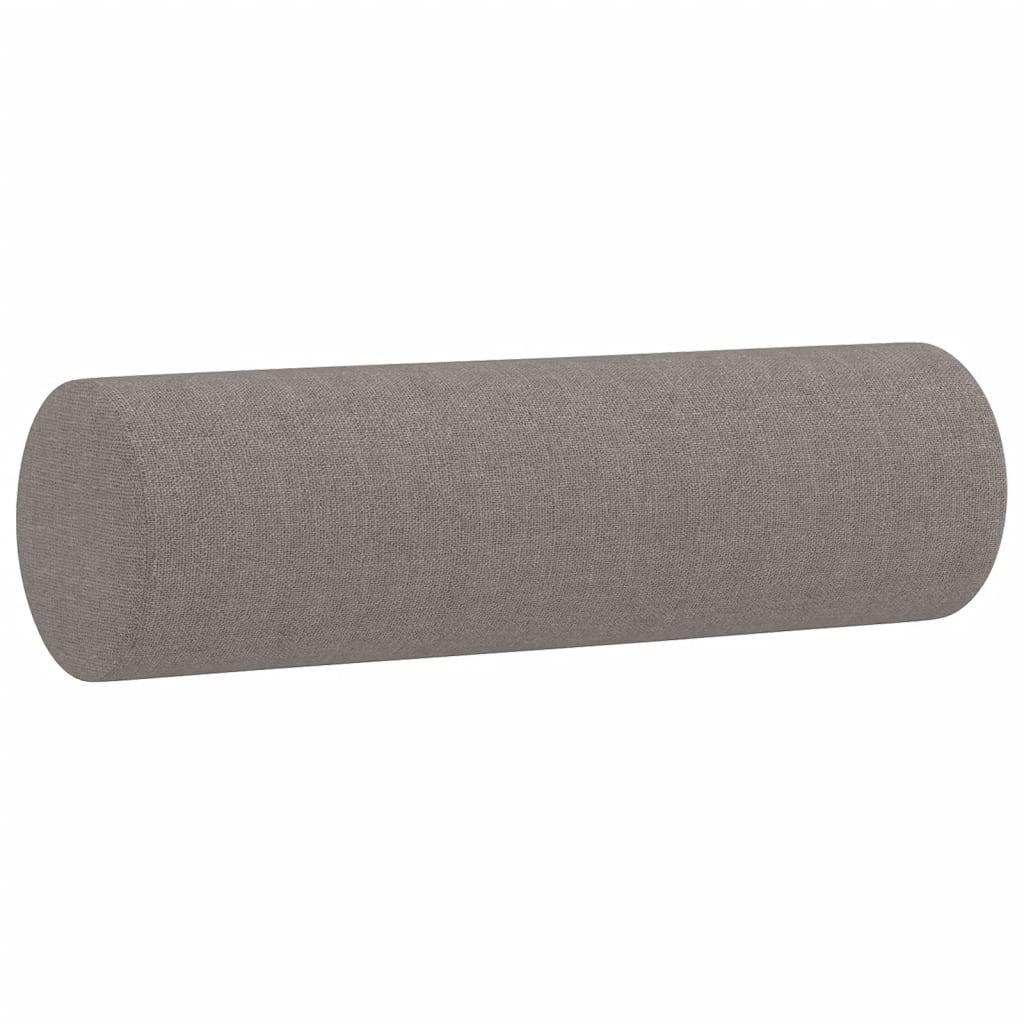 4-dijelni set sofa s jastucima smeđesivi od tkanine