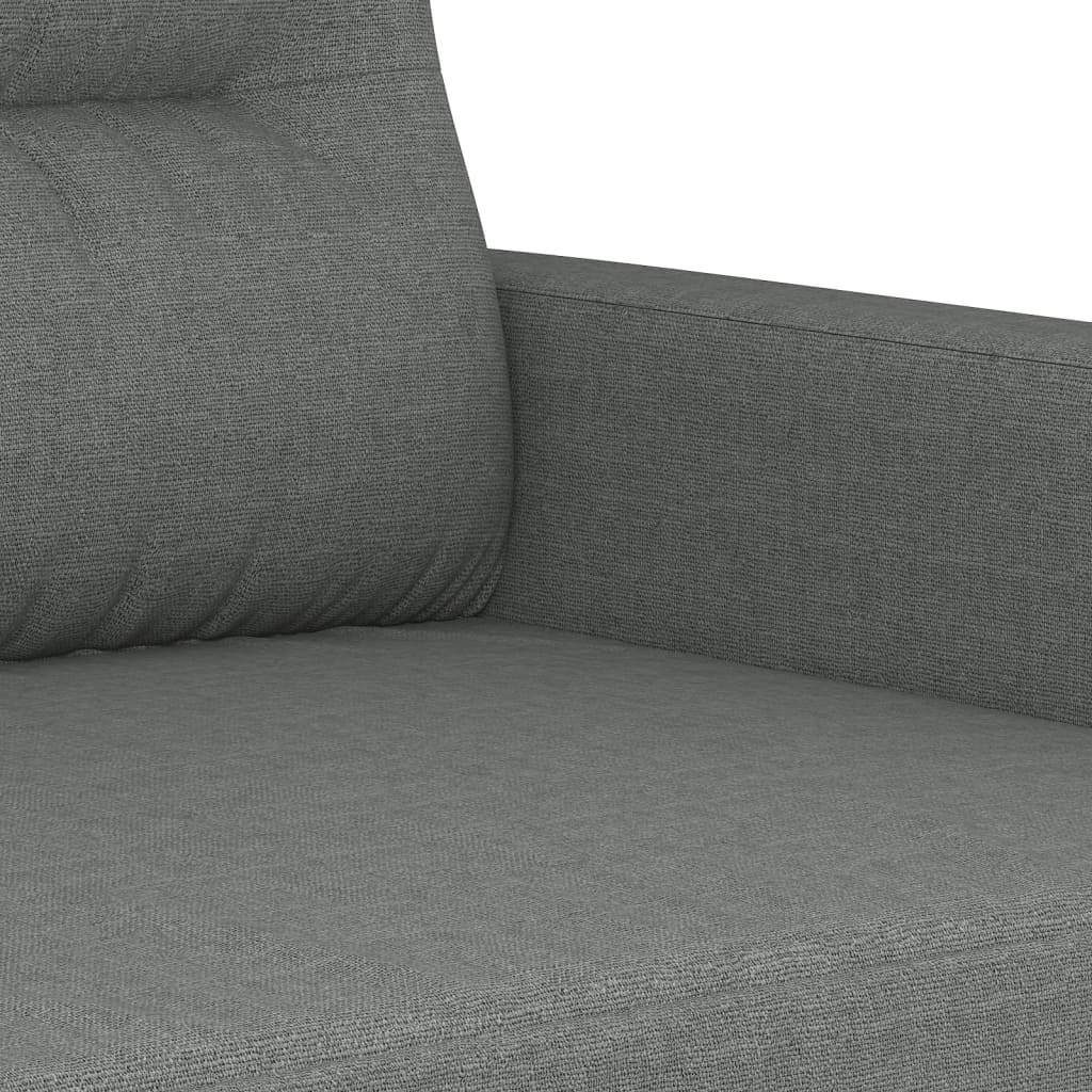 2-dijelni set sofa s jastucima tamnosivi od tkanine