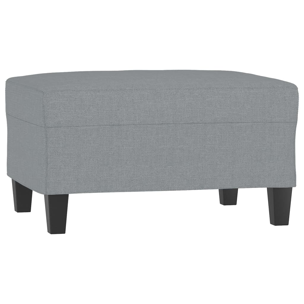 4-dijelni set sofa s jastucima svjetlosivi od tkanine