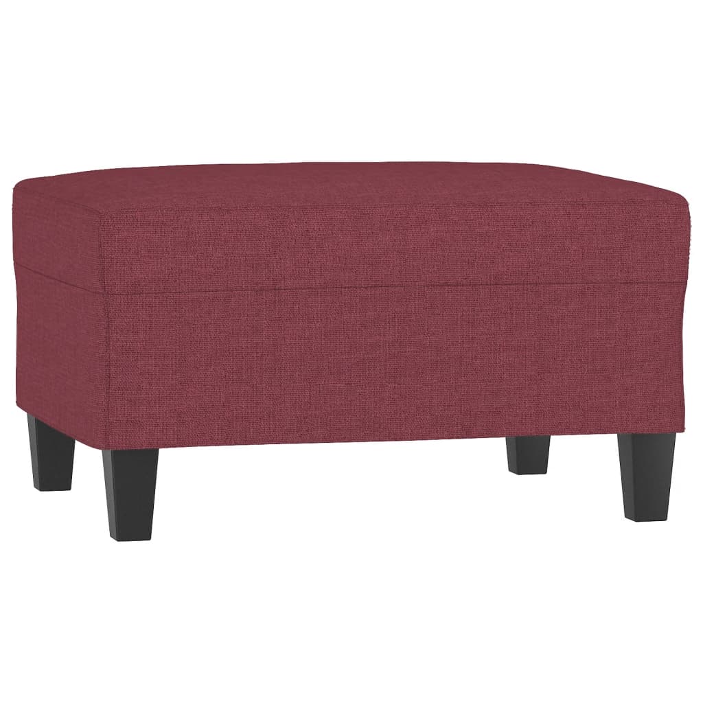 4-dijelni set sofa s jastucima crvena boja vina od tkanine