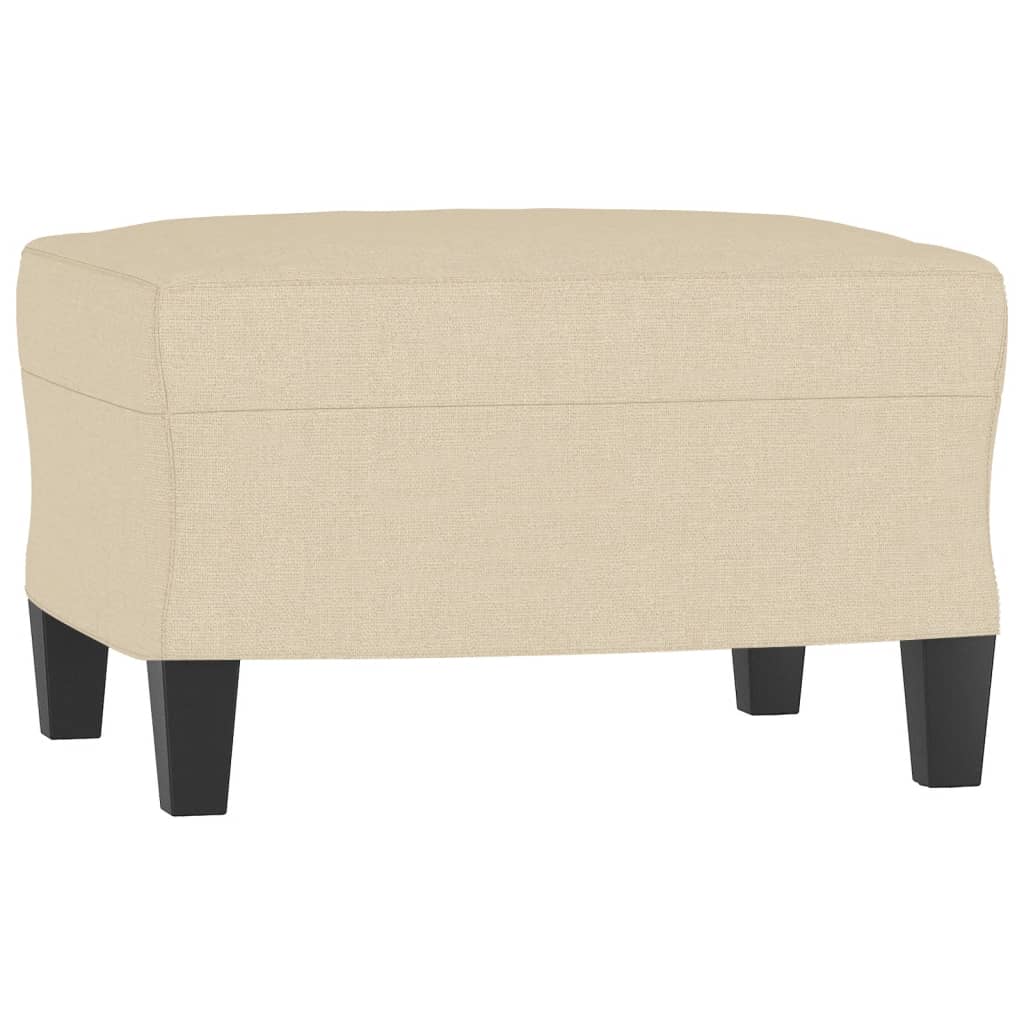 3-dijelni set sofa s jastucima krem od tkanine
