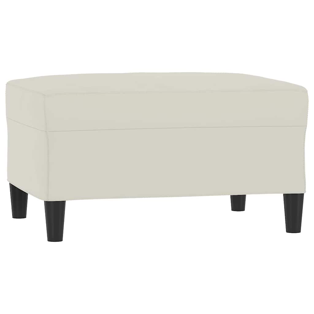 4-dijelni set sofa s jastucima krem baršunasti
