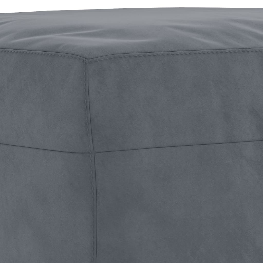 3-dijelni set sofa s jastucima tamnosivi baršunasti