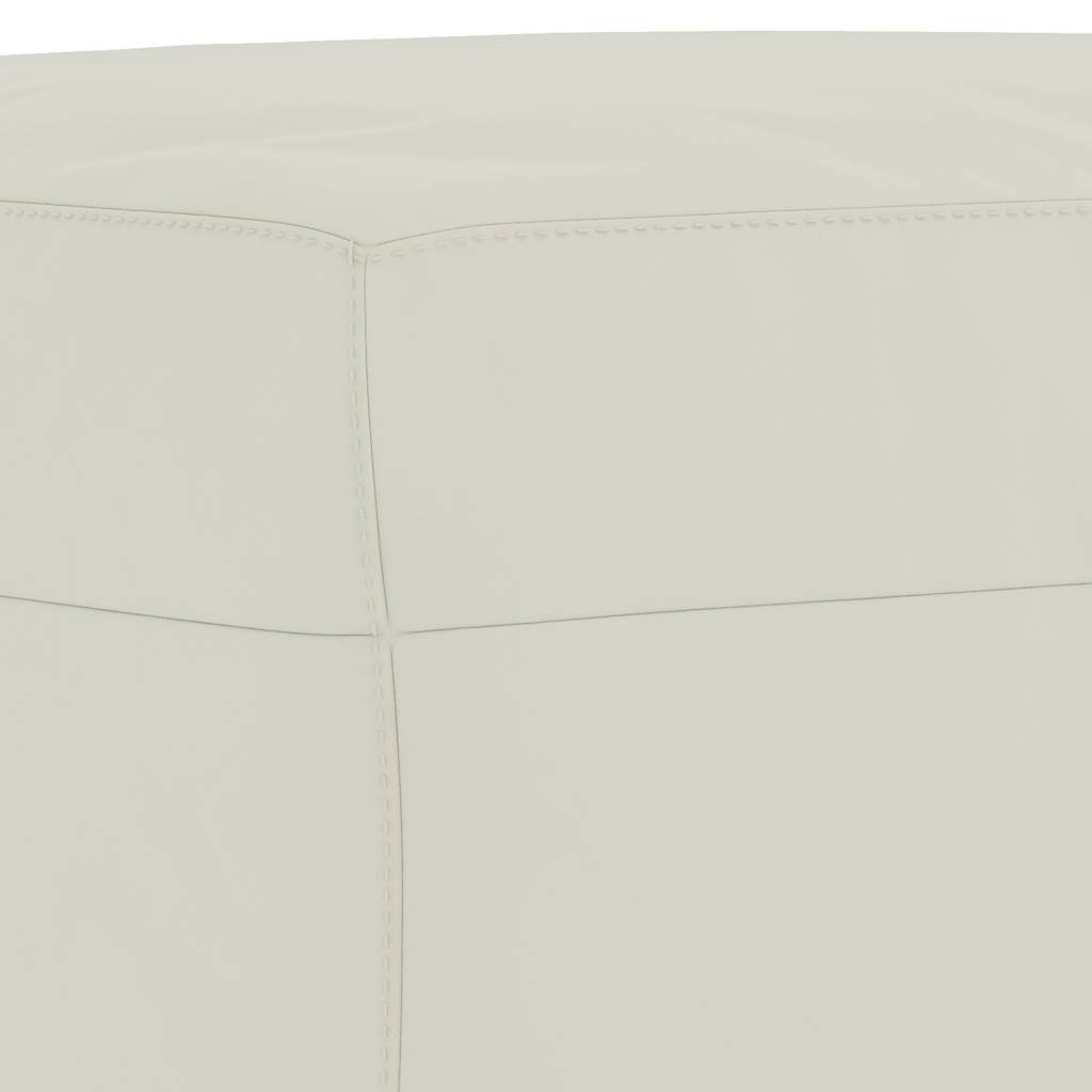 3-dijelni set sofa s jastucima krem baršunasti