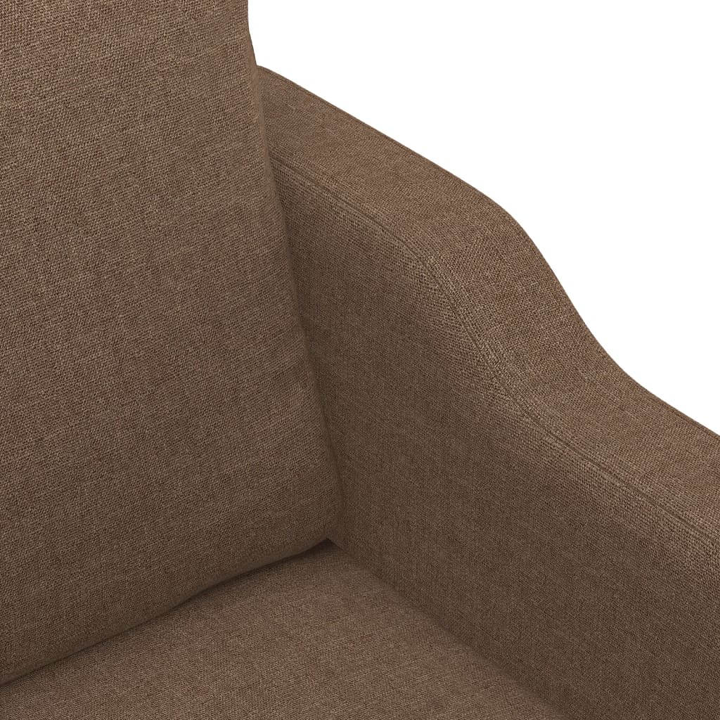 4-dijelni set sofa s jastucima smeđi od tkanine