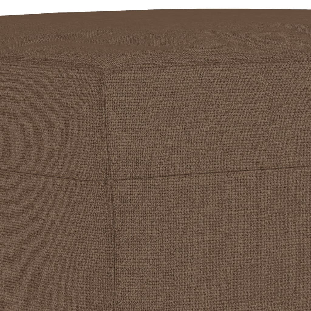 4-dijelni set sofa s jastucima smeđi od tkanine