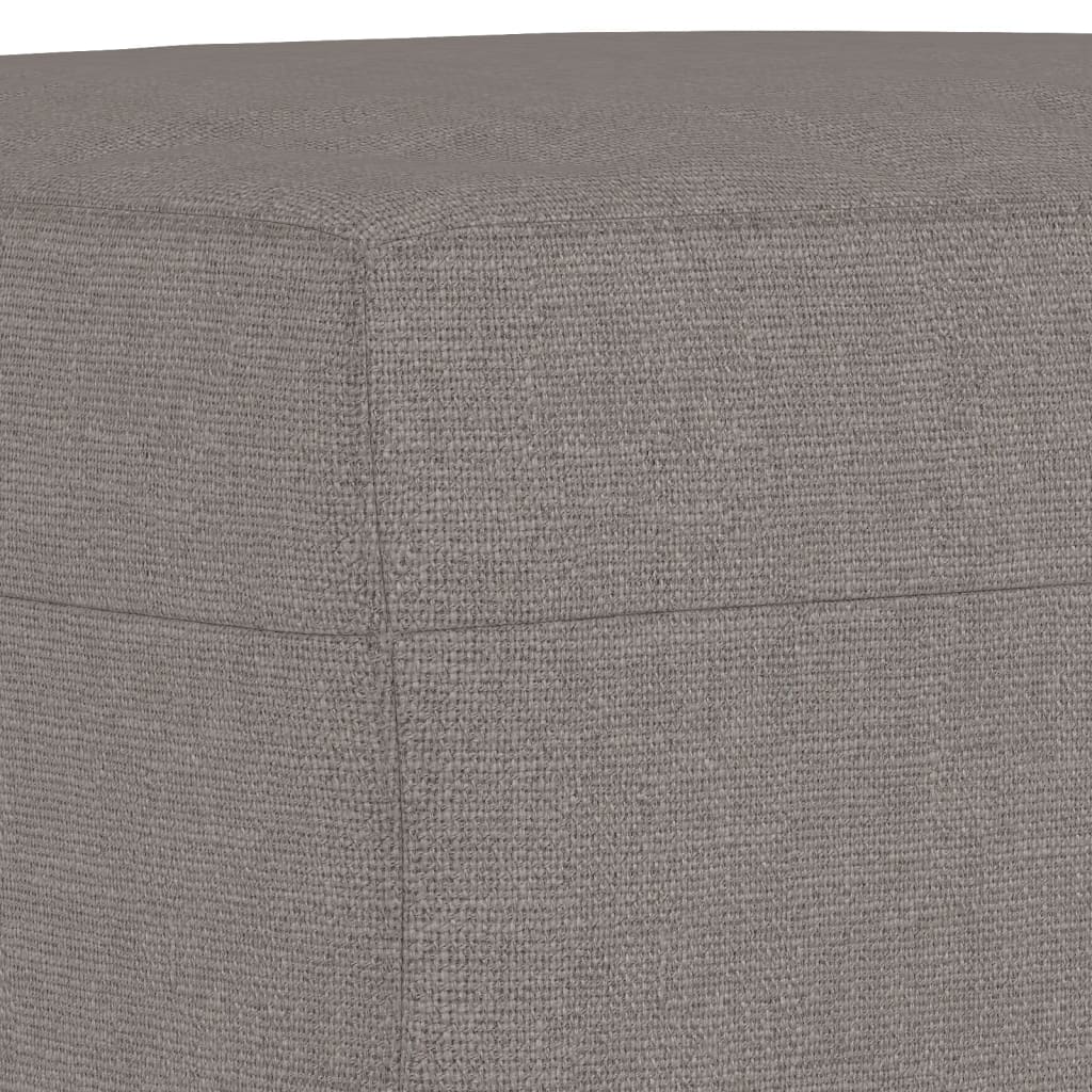 4-dijelni set sofa s jastucima smeđesivi od tkanine