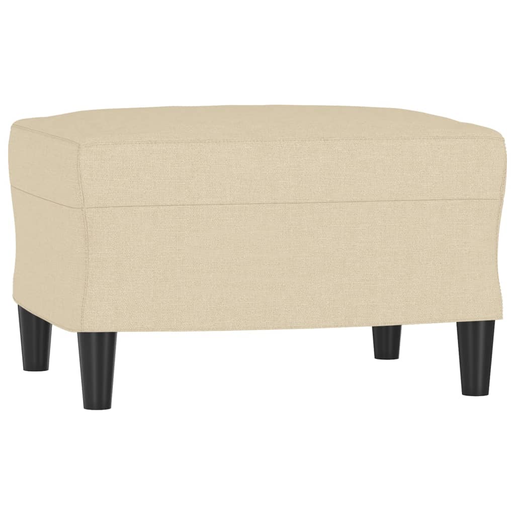 4-dijelni set sofa s jastucima krem od tkanine
